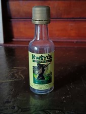 Miniature Alcohol Bottle - empty  Kweyol Spiced Rum from St Lucia