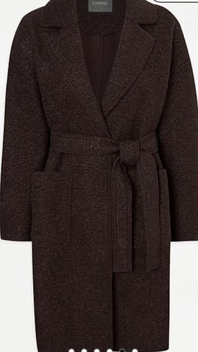 Brown belted formal coat size - formal,