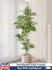 Artificial Bamboo Plant Tall Indoor Green Tree Home Office Corner Decor Display
