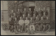 GB. Used Real Photo Postcard Physical Training and Bayonet Fighting Staff WWI