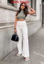 Zara Women's White High-Waist