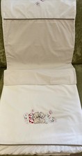 Child’s Duvet Cover & Pillow Case Set Beige Gingham Part With Kittens Deco.