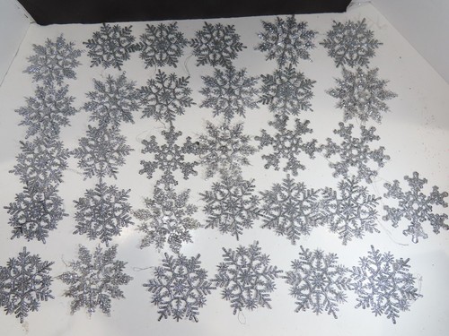 Silver glitter plastic - silver,