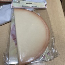 25 Orange SCALLOPED EDGE Organza Tulle Circles bomboniere Favour Net