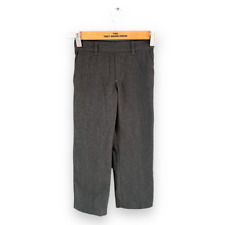 Boys Grey Regular Leg Elasticated Waist School Trousers Age 5-6 years