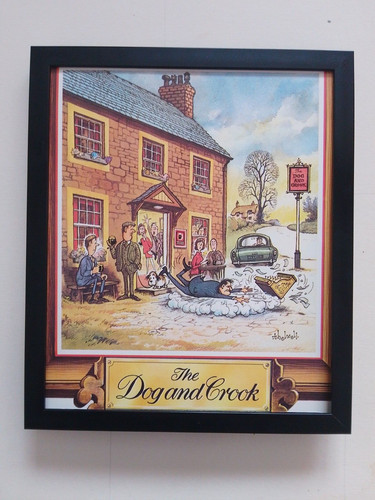 Norman thelwell vintage pub - thelwell,
