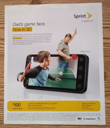 2011 sprint evo htc - 2011, 3d