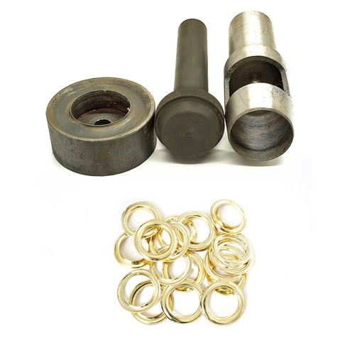 Brass eyelet with washer - 10,