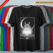 Anime TShirt Totorro Ghibli Inspired Moon Tree Anime Miyazaki Anime Gamer Tee