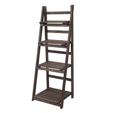 4 Tier Wooden Ladder Shelf