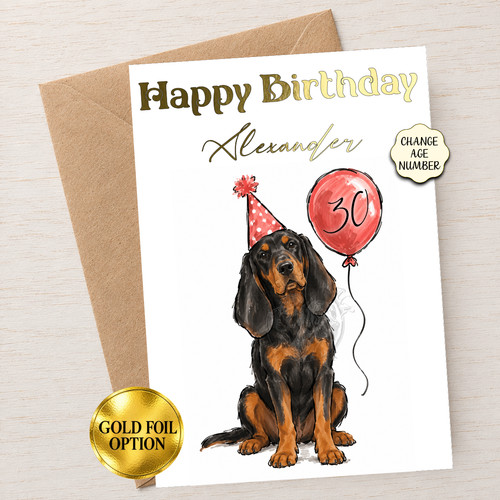 Black tan coonhound - &,