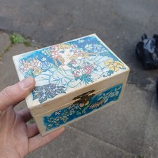 Vintage (Anime) Japanese 1960's 1970's Spinning Ballerina Musical Jewellery Box
