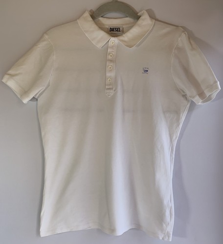 Diesel men white polo - men's,