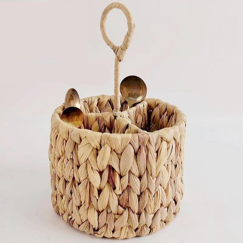 Wicker flatware storage - wicker, basket