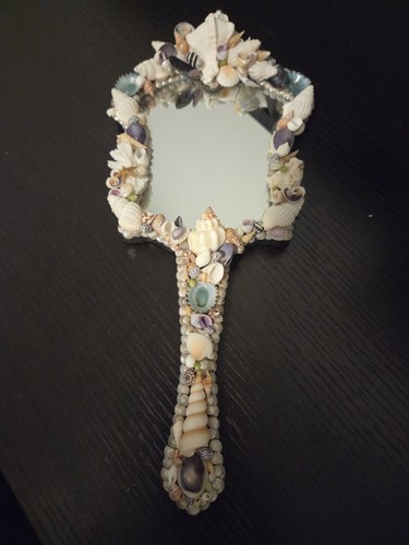 Vintage handheld seashell - handheld,
