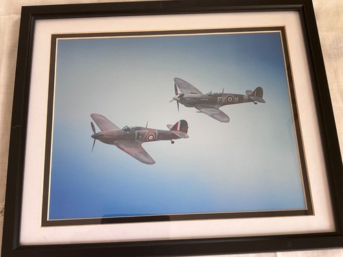 Spitfire glass framed print - framed, print-2