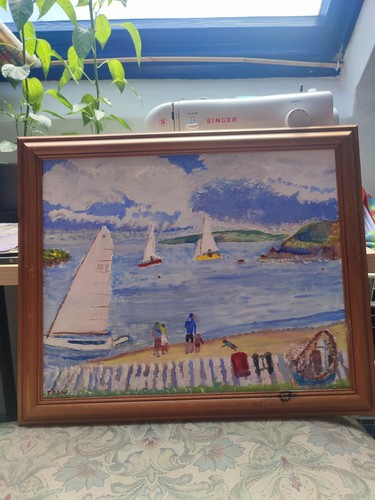 Original naive sail boats - original,