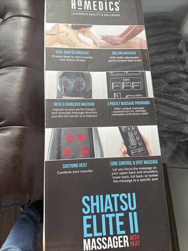 Homedics shiatsu elite with - homedics,