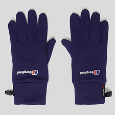 NEW Berghaus Power Stretch Polartec Fleece Gloves Warm Liner L / XL Purple £30