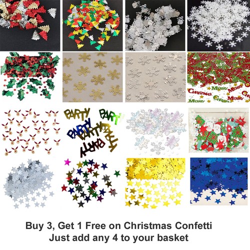 Christmas confetti metallic - -,