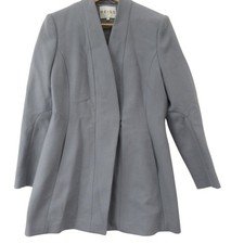 Reiss Coat Size UK LArge Blue Wool Blend Women's Outdoor Winter Preloved 