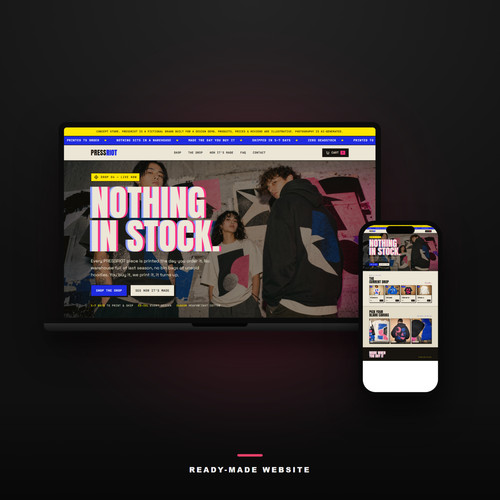 Streetwear website for - website,