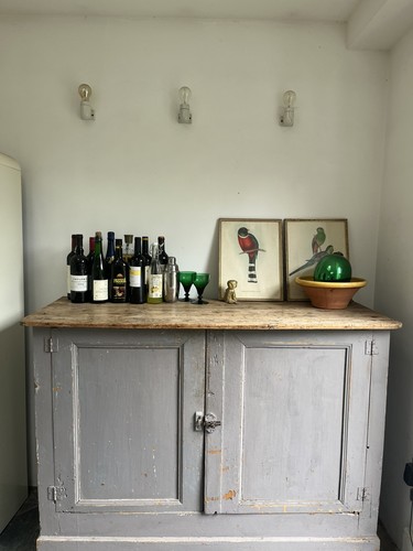 Vintage antique painted - , french