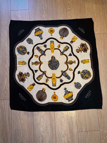 Vintage gucci silk scarf - silk,