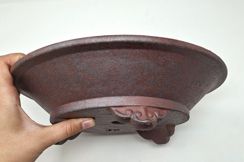 Bonsai pot unglazed high - bonsai,