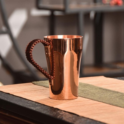 Handmade copper coffee mug - copper,
