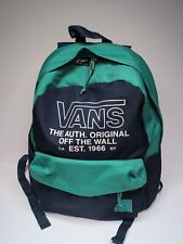 Vans Backpack Off The Wall Fair Condition Green Blue