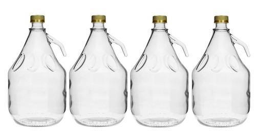 Glass demijohn with screw - glass,