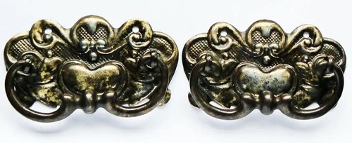 Antique art nouveau brass - 2,