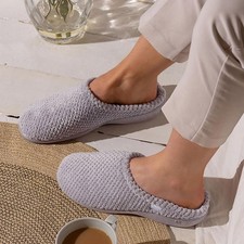 Totes Womens Slippers Grey