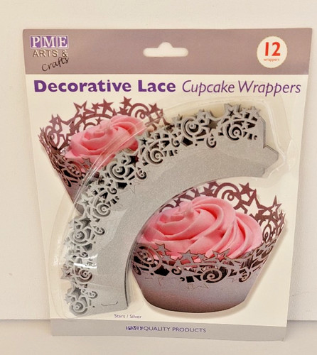 Decorative lace cupcake - 12,