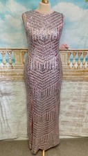 Maxi Evening Dress 16 18 Pink