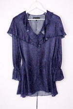 Zara Blue Purple Ruffle Mini