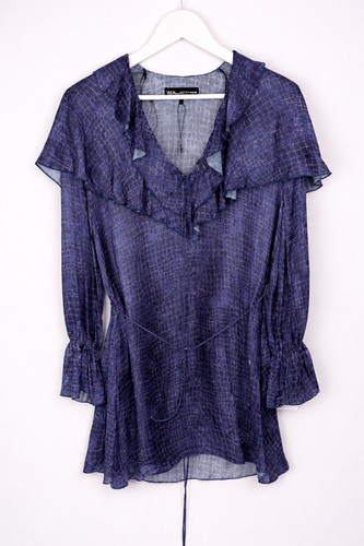 Zara blue purple - zara, ruffle