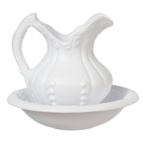 Dolls house white jug bowl - jug, &