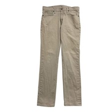 Levis 511 Jeans W32 L32 Mens Beige Slim Fit Stretch Denim