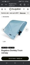 Bugaboo Donkey3 Sun Canopy Vapour Blue