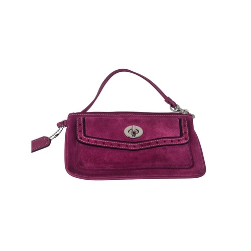 Coach magenta pink - pink, suede
