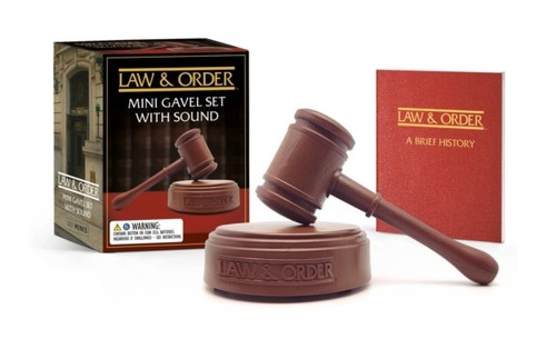 Law order mini gavel - order:, set
