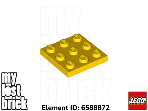 Lego part 11212 plate 3x3 - part,
