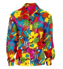 Mens 1960s Flower Power Shirt