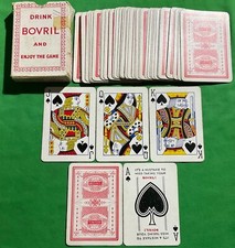 Old Vintage ** DRINK BOVRIL ** Advertising Wide Playing Cards SPECIAL ACES B