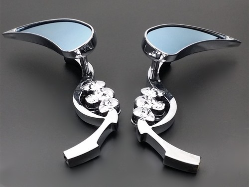 Skull teardrop rearview mirror - skull,