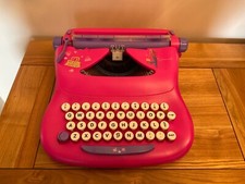Vintage Barbie Typewriter. Cerise Pink. From the 1990’s  Mehano Mattel