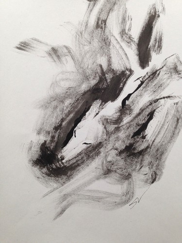 Original signed ink sketch - original,