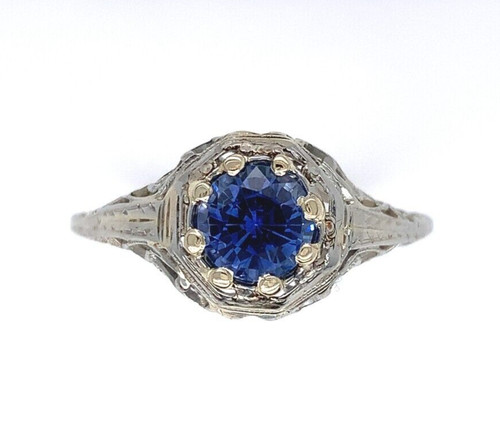 18k white gold - white, filigree